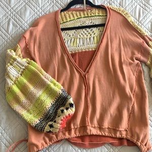 Free People reminiscent pull over sweater